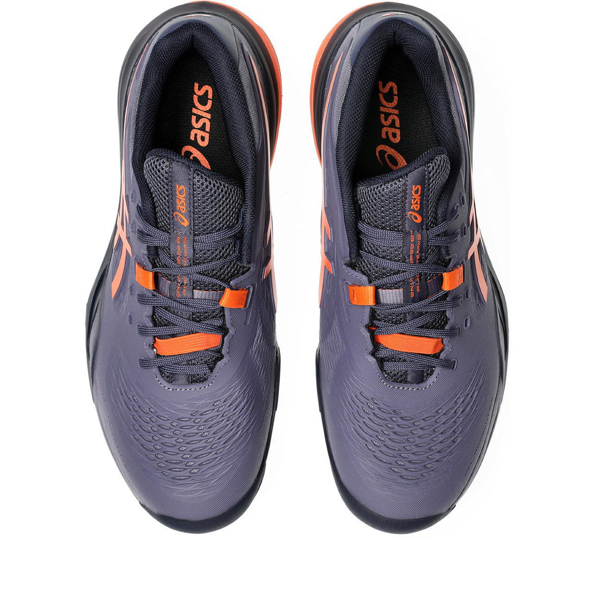 Asics womens shoes  neutral running shoes mens  sneakers Gel-Resolution – Dusk Violet/Orange Tennis Sneaker