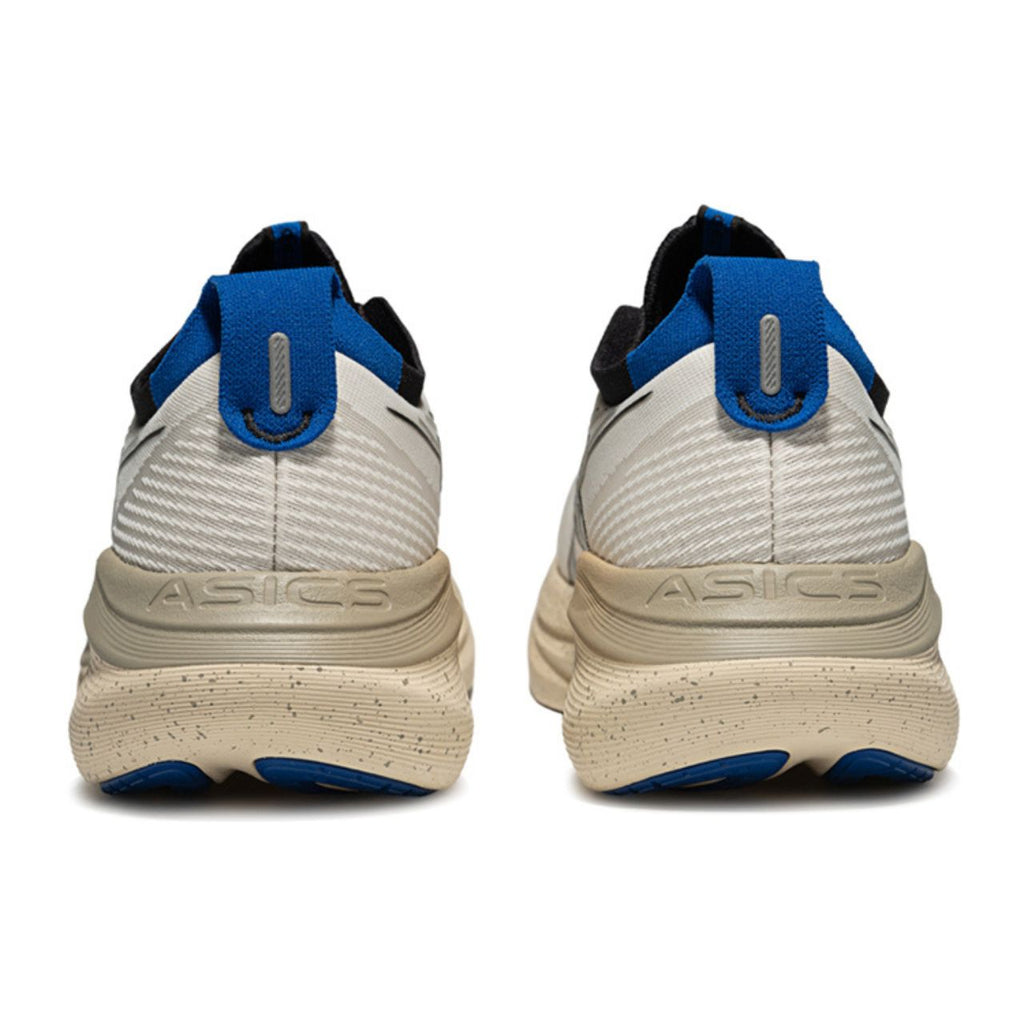Asics womens shoes  neutral running shoes mens  sneakers  Gel-Nimbus 27 Cream / Silver / Blue
