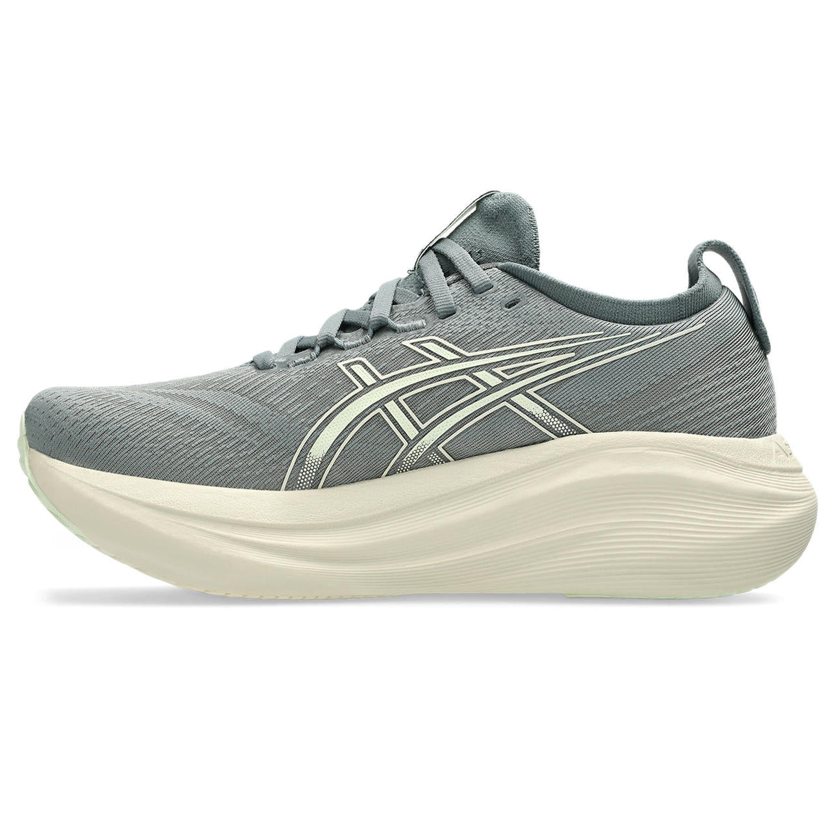 Asics womens shoes  neutral running shoes mens  sneakers Gel-Nimbus 27 Slate Gray / Cream