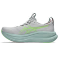 Asics womens shoes  neutral running shoes mens  sneakers Gel-Nimbus 27 Light Gray / Lime Green / Mint