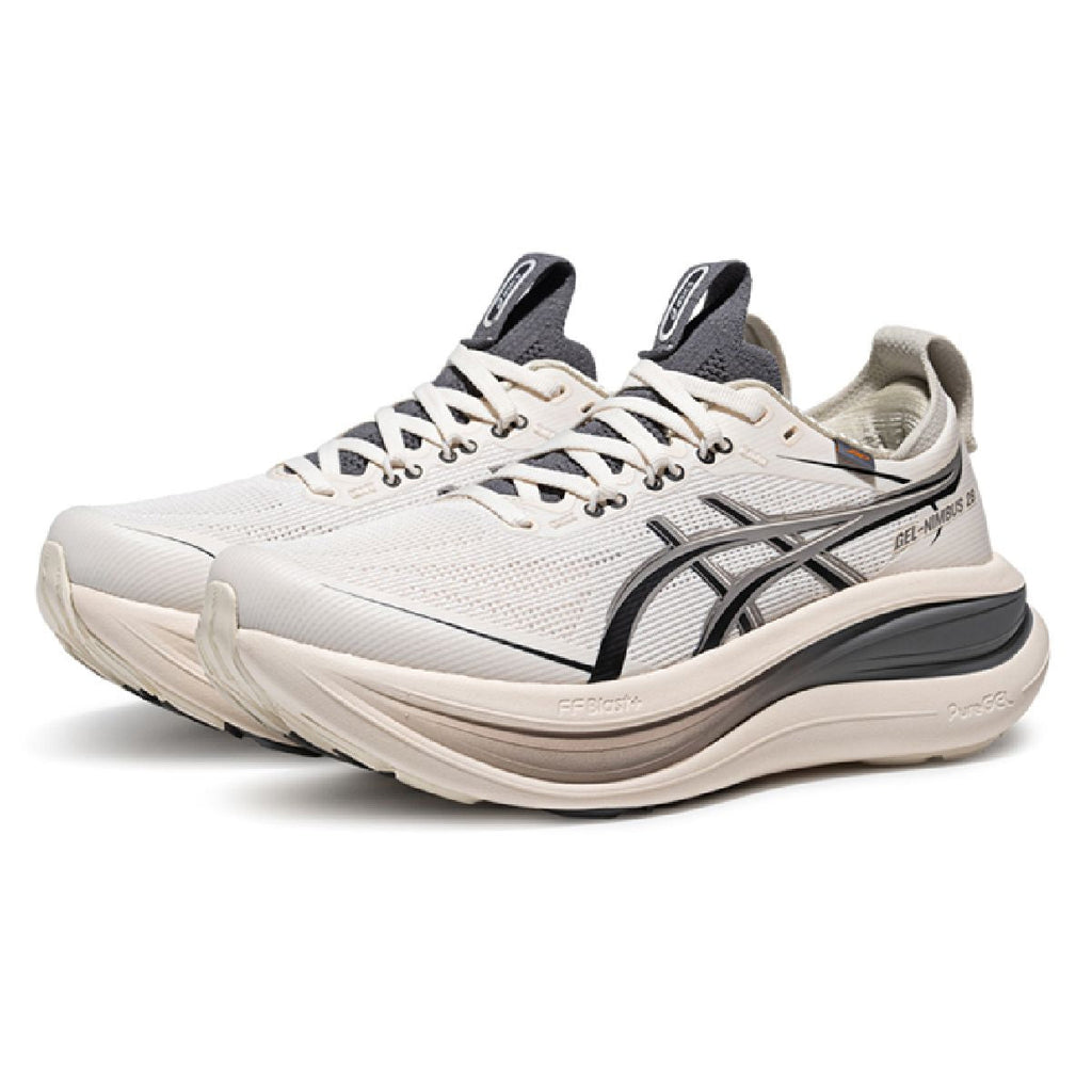Asicswomens shoes  neutral running shoes mens  sneakers  Gel-Nimbus 28 Cream / Dark Gray
