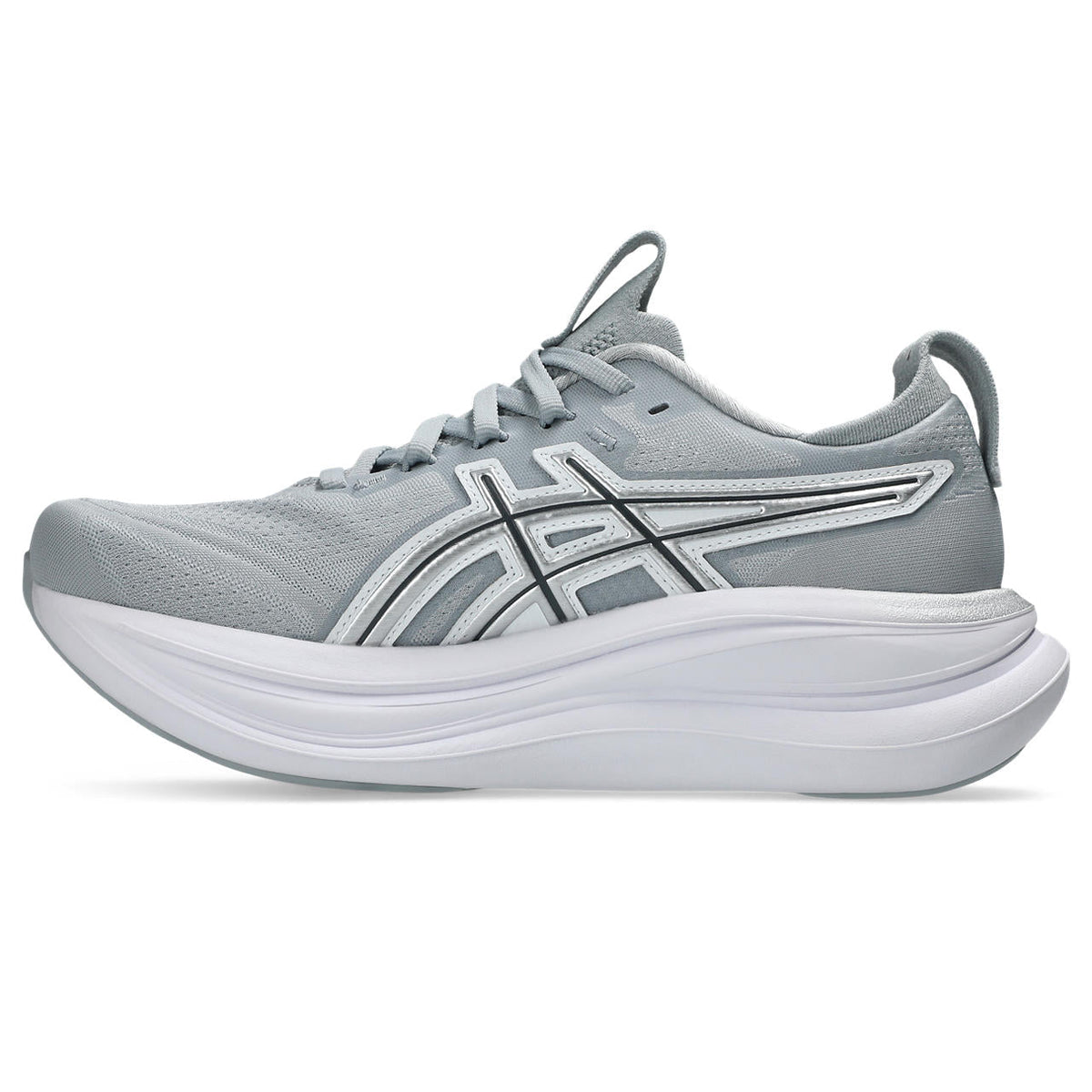 Asics womens shoes  neutral running shoes mens  sneakers Gel-Nimbus 28 Light Gray / Silver / White