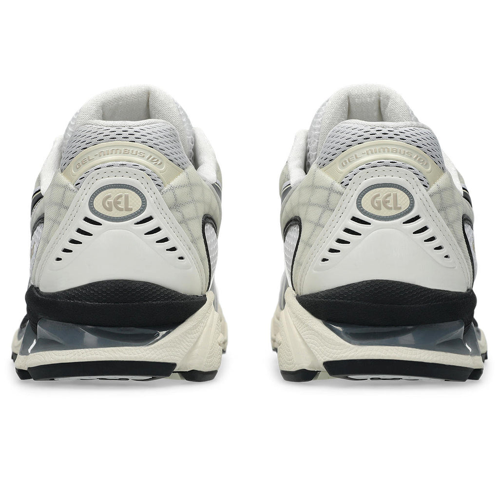 Asics womens shoes  neutral running shoes mens  sneakers Gel-Nimbus 10 White / Black / Cream