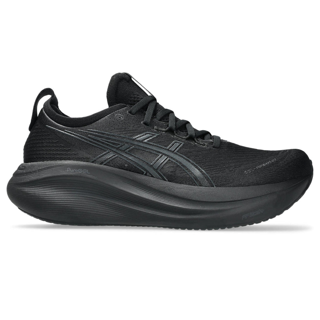Asics womens shoes  neutral running shoes mens  sneakers You're welcome Gel-Nimbus 27 Triple Black