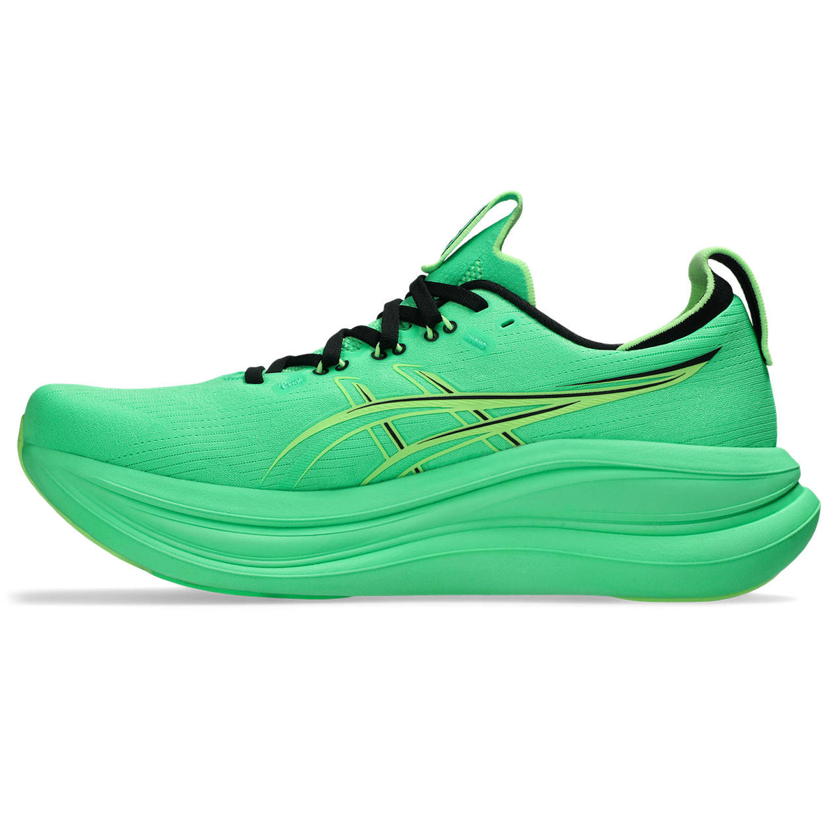 Asics womens shoes  neutral running shoes mens  sneakers  Gel-Nimbus 27 Bright Green / Black
