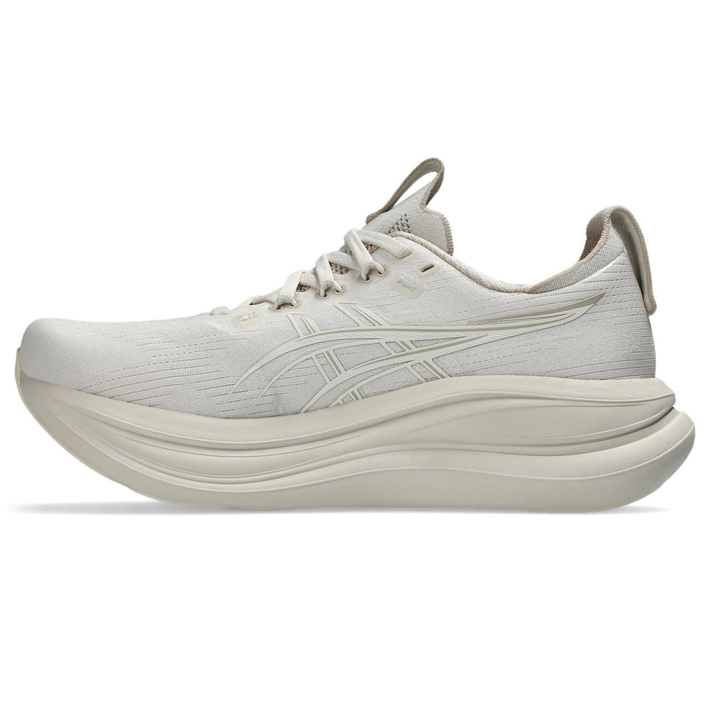 Asics womens shoes  neutral running shoes mens  sneakers  Gel-Nimbus 28 – Off-White/Beige Running Shoe