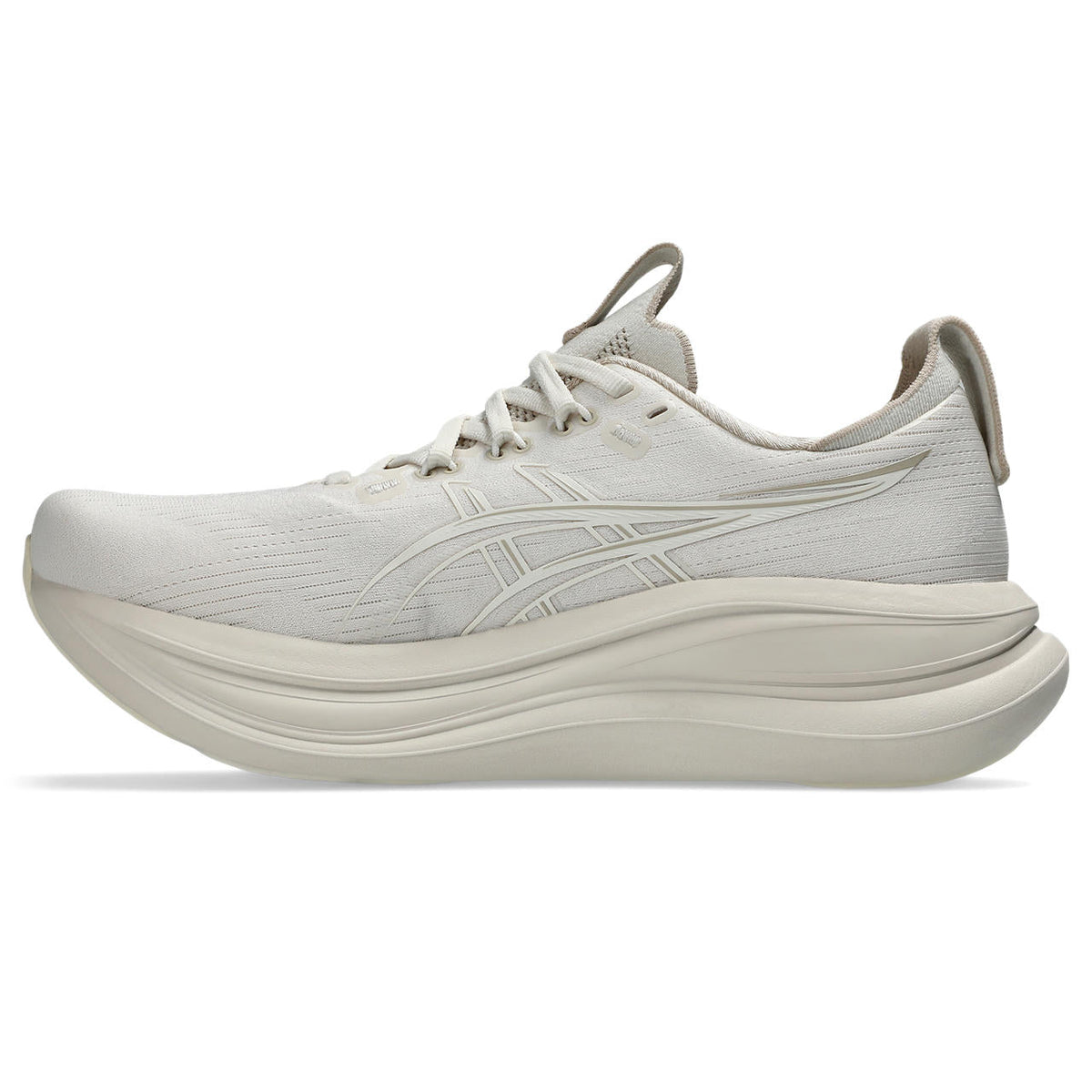 Asics womens shoes  neutral running shoes mens  sneakers  Gel-Nimbus 28 – Off-White/Beige Running Shoe