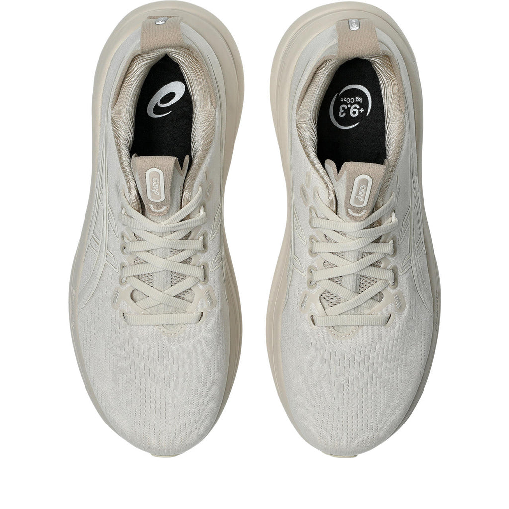Asics womens shoes  neutral running shoes mens  sneakers  Gel-Nimbus 28 – Off-White/Beige Running Shoe