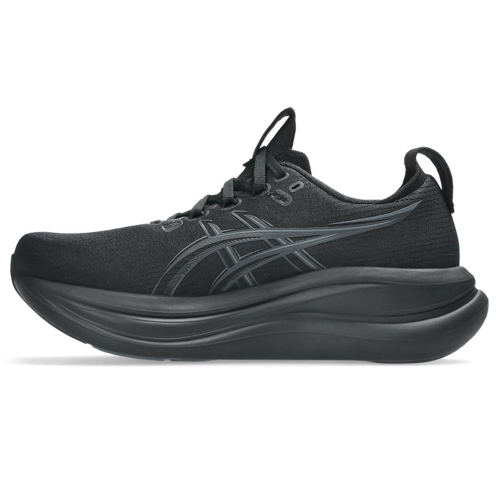 Asics womens shoes  neutral running shoes mens  sneakers  Gel-Nimbus 28 – Triple Black Running Shoe