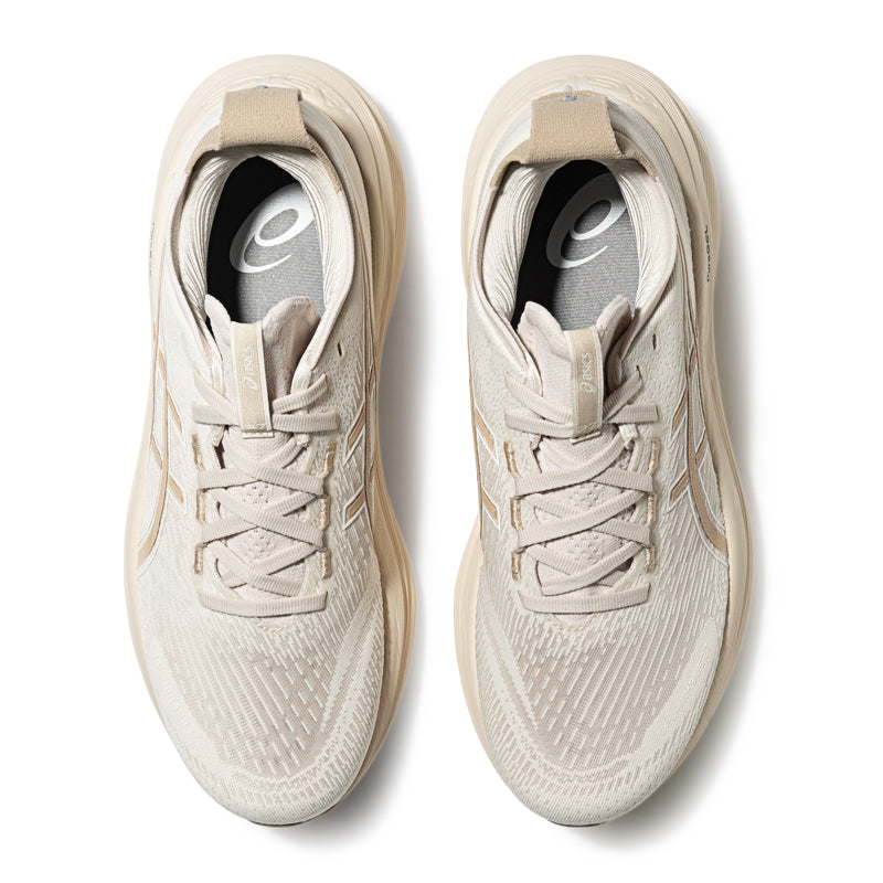 Asics womens shoes  neutral running shoes mens  sneakers  Gel-Nimbus 28 – Oatmeal/Beige Running Shoe