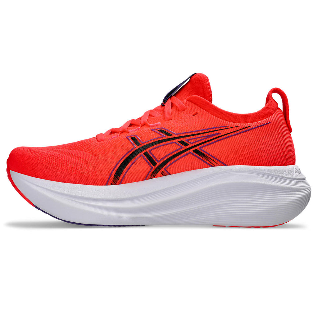 Asics womens shoes  neutral running shoes mens  sneakers  Gel-Nimbus 28 – Red/Black/Purple Running Shoe