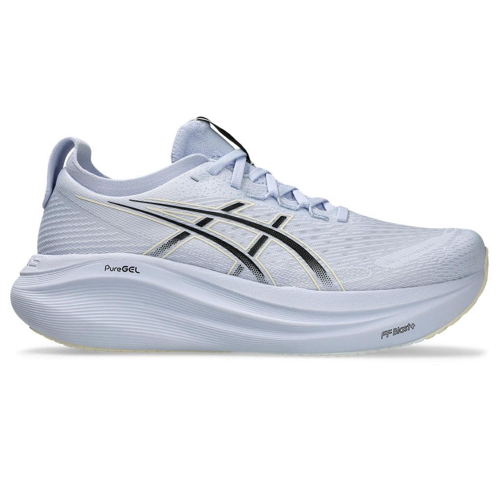 Asics womens shoes  neutral running shoes mens  sneakers  Gel-Nimbus 28 – Light Lavender/Black Running Shoe