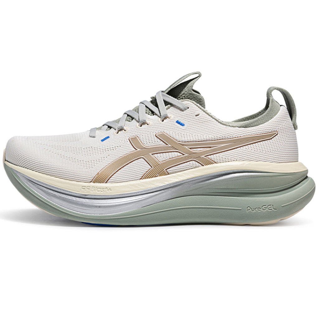 Asics womens shoes  neutral running shoes mens  sneakers Gel-Nimbus Off-White / Champagne / Sage Green