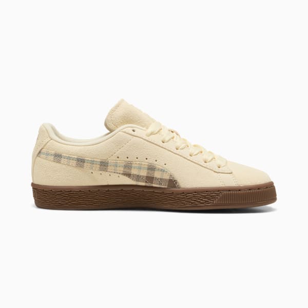 Puma Suede — Cream / Plaid puma shoes for men  womens shoes  roma shoes