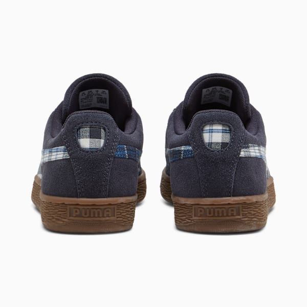 Puma Suede — Navy Blue / Plaid puma shoes for men  womens shoes  roma shoes