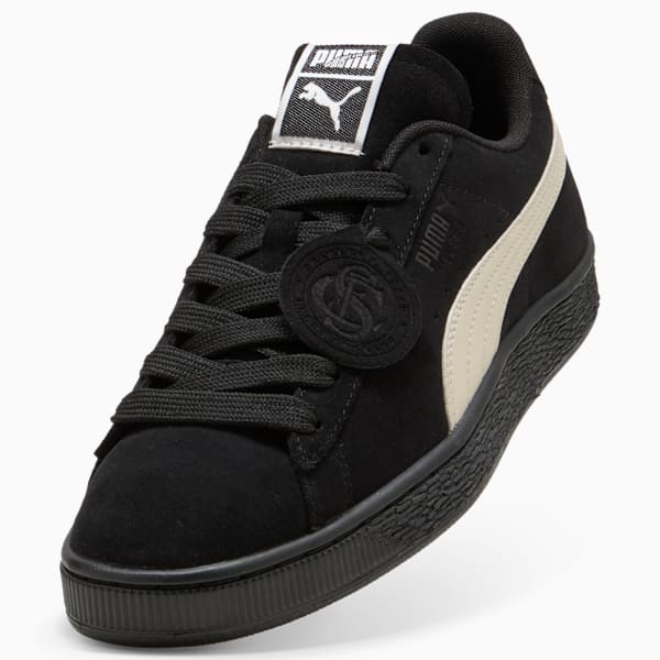 Puma Suede — Black / Beige / Badge puma shoes for men  womens shoes  roma shoes