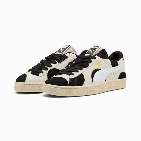 Puma Suede — Cream / Black / Polka Dot puma shoes for men  womens shoes  roma shoes