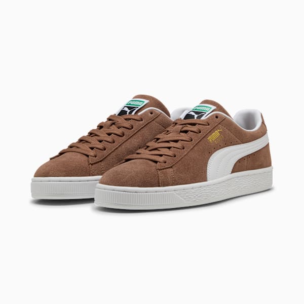 PUMA Suede Classic Haute Coffee-White puma shoes for men  womens shoes  roma shoes