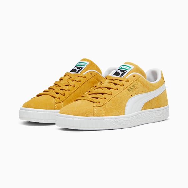 PUMA Suede Classic Mustard Yellow-White  puma shoes for men  womens shoes  roma shoes