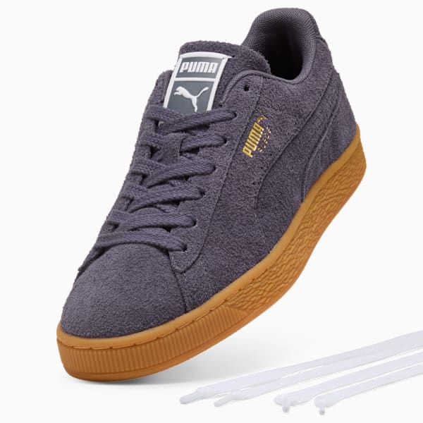 PUMA Suede Classic Terry Dark Purple-Gum  puma shoes for men  womens shoes  roma shoes