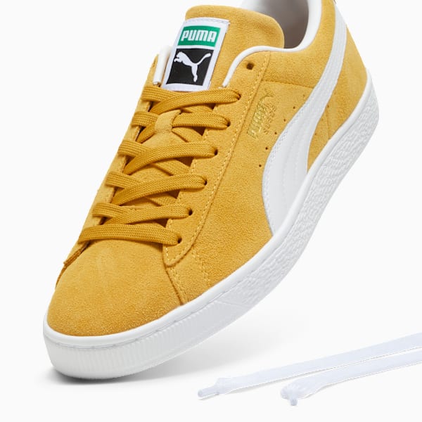 PUMA Suede Classic Golden Yellow-White puma shoes for men  womens shoes  roma shoes