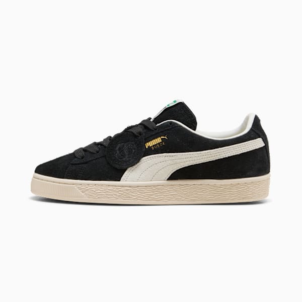 PUMA Suede Classic Black-Off White Rose Badge puma shoes for men  womens shoes  roma shoes