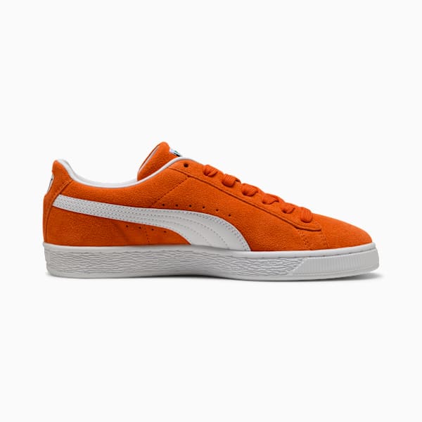 PUMA Suede Classic Orange‑White‑Gold puma shoes for men  womens shoes  roma shoes
