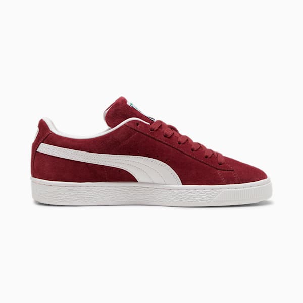 PUMA Suede Classic Burgundy-White-Gold puma shoes for men  womens shoes  roma shoes