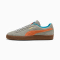 PUMA Suede Classic Grey-Orange-Teal Gum Sole puma shoes for men  womens shoes  roma shoes