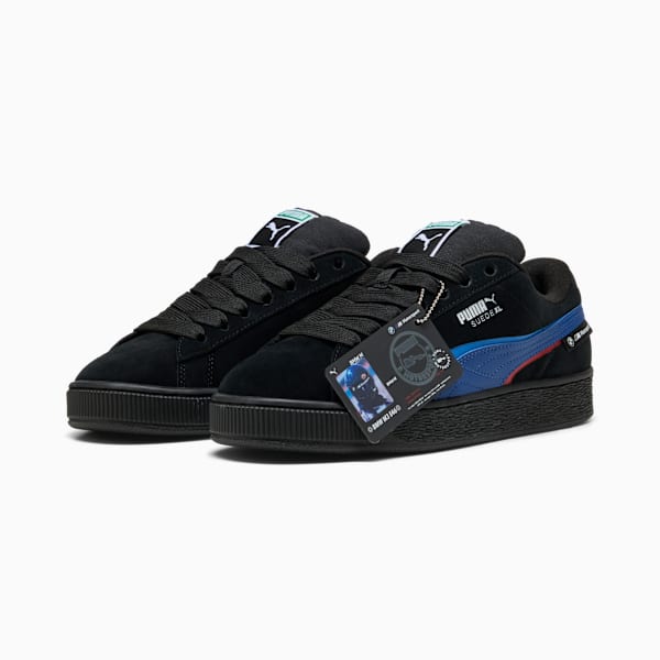 PUMA Suede XL × BMW M Motorsport Black-Blue-Red puma shoes for men  womens shoes  roma shoes