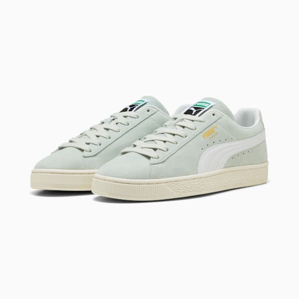 PUMA Suede XL Light Mint-White-Gold puma shoes for men  womens shoes  roma shoes