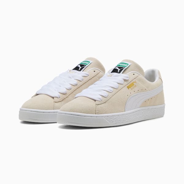 PUMA Suede Classic Cream-White-Gold puma shoes for men  womens shoes  roma shoes