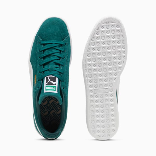 PUMA Suede Classic Deep Green-White-Gold puma shoes for men  womens shoes  roma shoes
