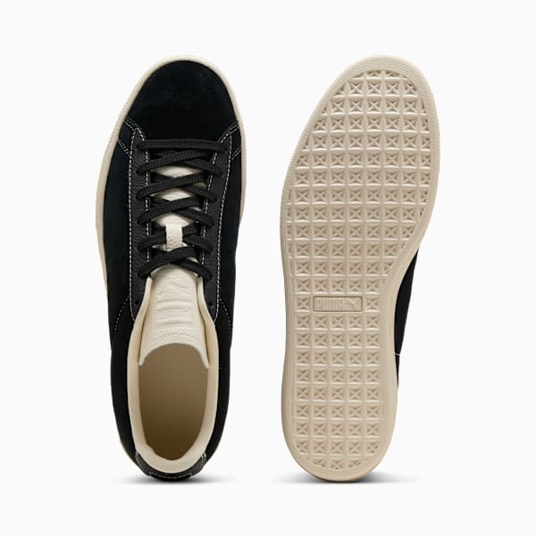 PUMA Suede Vintage Black-Off-White Stitch puma shoes for men  womens shoes  roma shoes