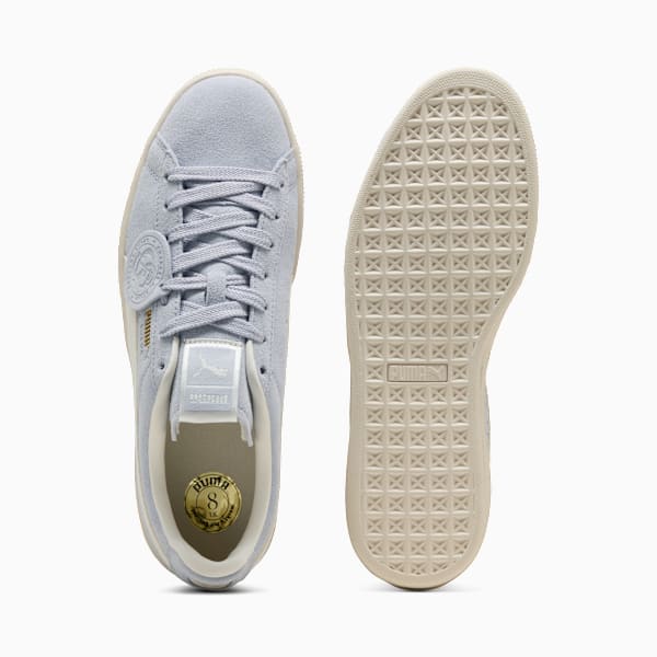PUMA Suede Classic Light Baby Blue-Off-White-Gold puma shoes for men  womens shoes  roma shoes