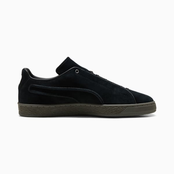 PUMA Suede Premium Black-Olive Sole puma shoes for men  womens shoes  roma shoes