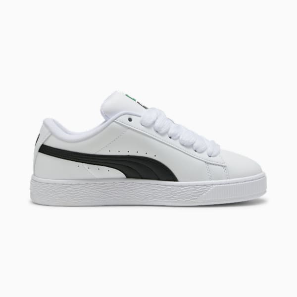 PUMA Suede XL White-Black-Gold puma shoes for men  womens shoes  roma shoes
