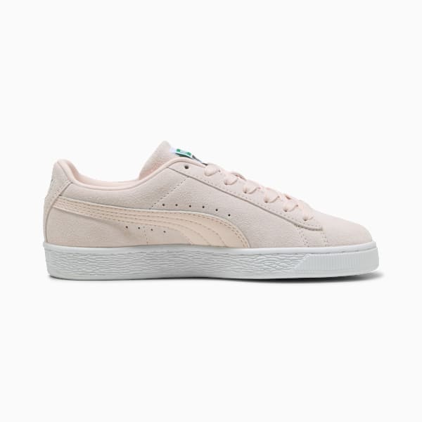 PUMA Suede Classic Light Peach-White-Silver puma shoes for men  womens shoes  roma shoes