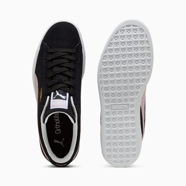 PUMA Suede Classic Black-Pastel Pink-Gold puma shoes for men  womens shoes  roma shoes