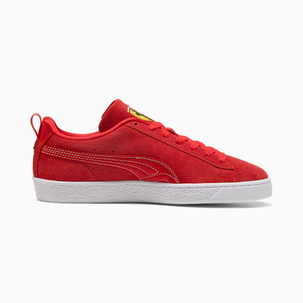 PUMA Suede Santhonia Tavares Red-White Stitching puma shoes for men  womens shoes  roma shoes