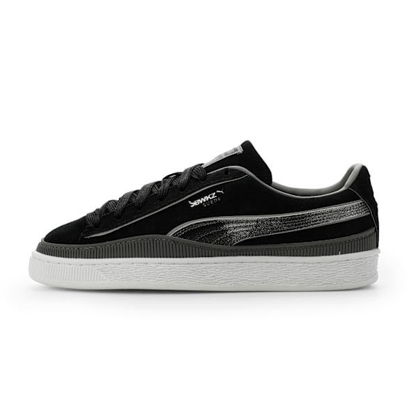 PUMA Suede x JAWICZ Black-Silver Glitter-White puma shoes for men  womens shoes  roma shoes