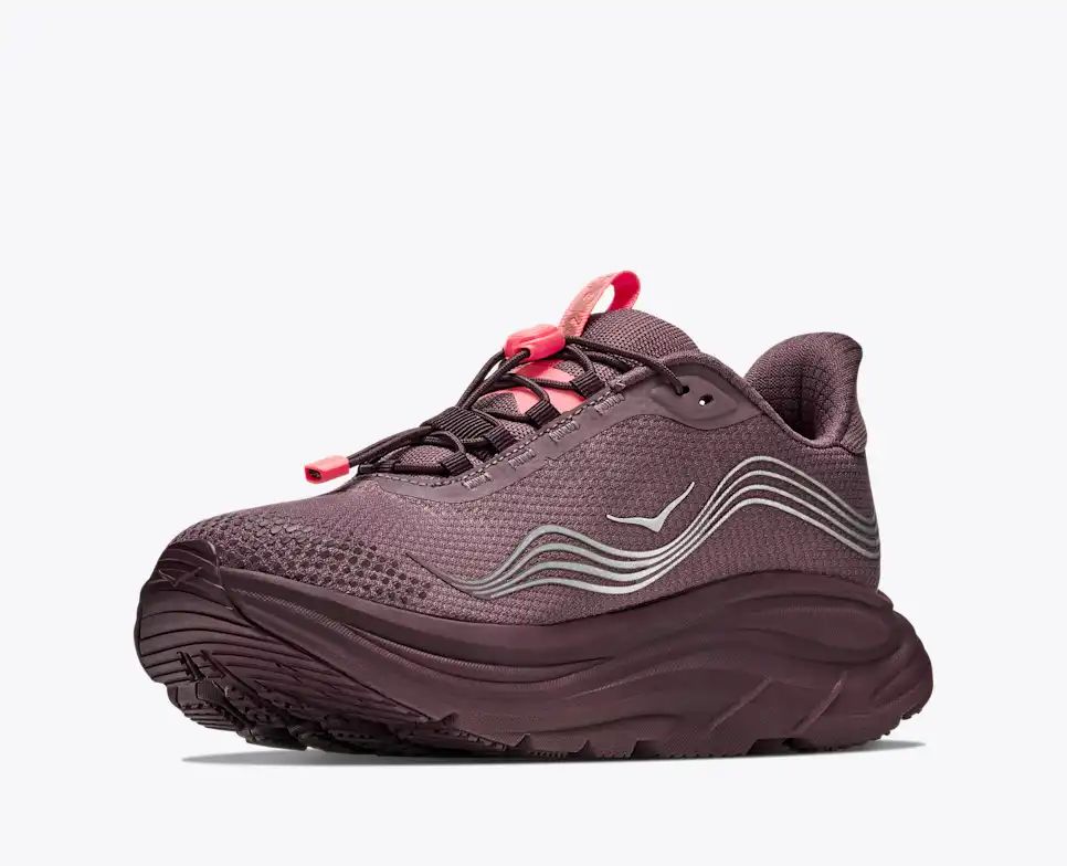 HOKA Speedgoat 6 Women's Men's Shoes | Plum Purple, Silver & Pink Running Sneakers