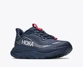 HOKA Speedgoat 6 Women's Men's Shoes | Navy Blue, Silver & Red Running Sneakers