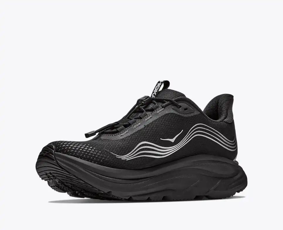HOKA Speedgoat 6 GTX Women's Men's Shoes | Black & Silver Running Sneakers