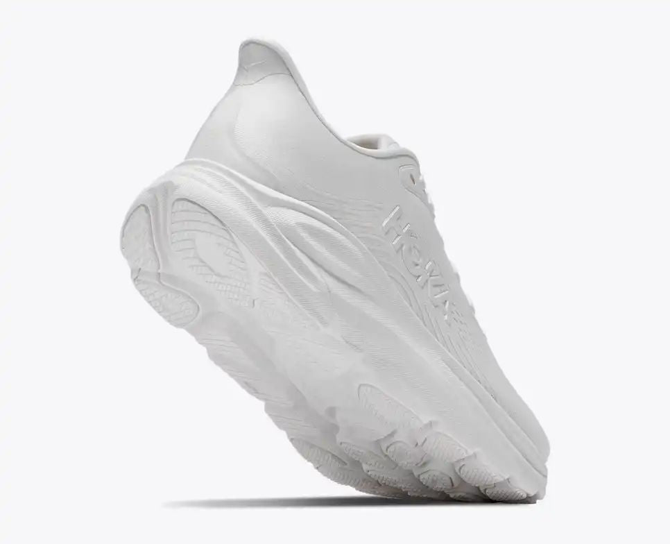 HOKA Bondi 8 Women's Men's Shoes | White Mesh Running Sneakers
