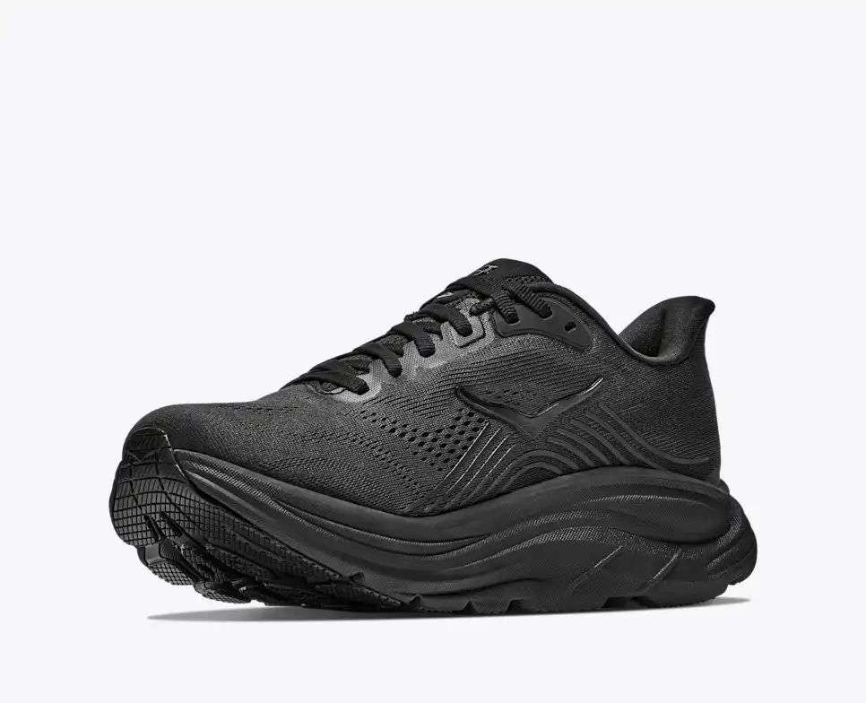 HOKA Bondi 8 Women's Men's Shoes | Triple Black Mesh Running Sneakers