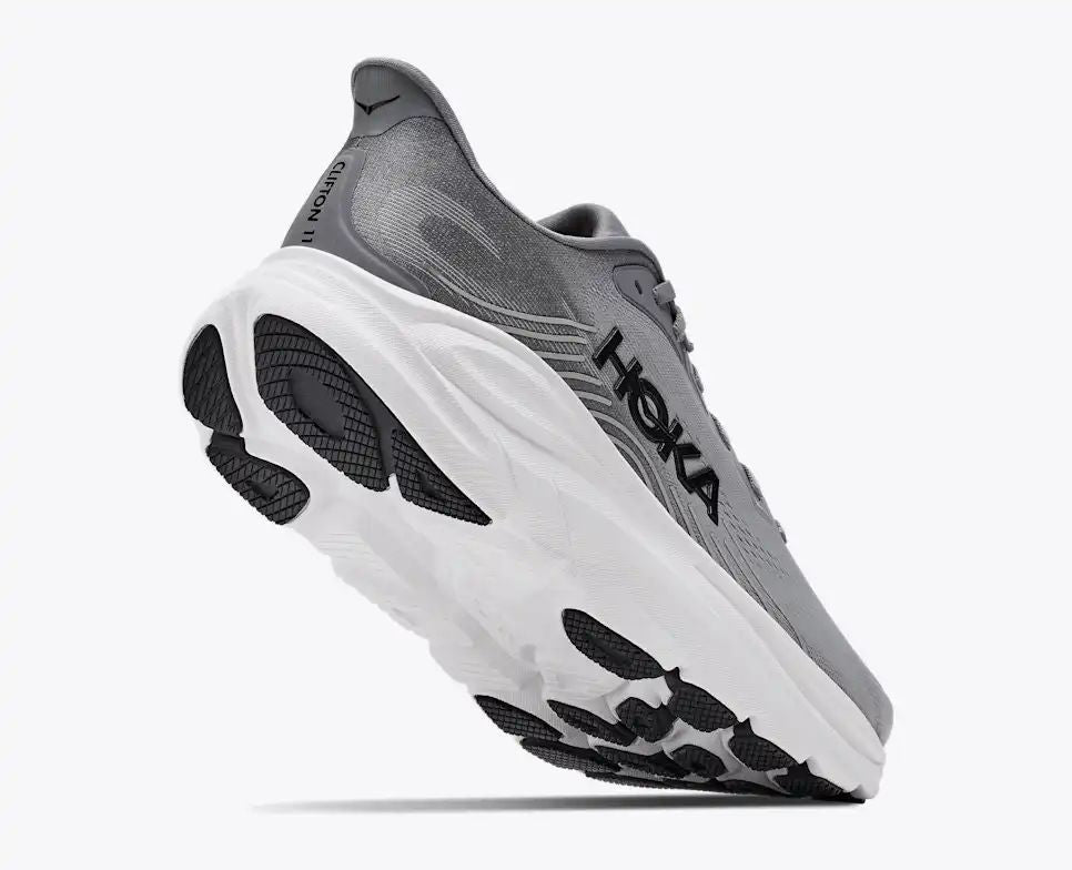 HOKA Bondi 8 Women's Men's Shoes | Gray & White Mesh Running Sneakers