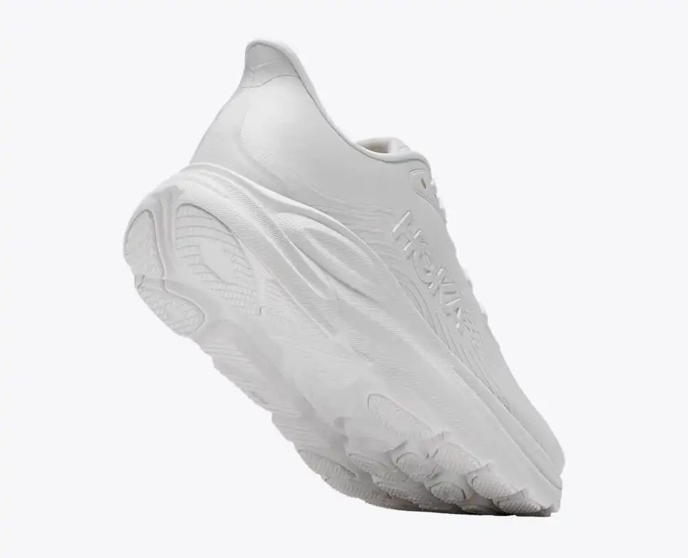 HOKA Bondi 8 Women's Men's Shoes | Triple White Mesh Running Sneakers