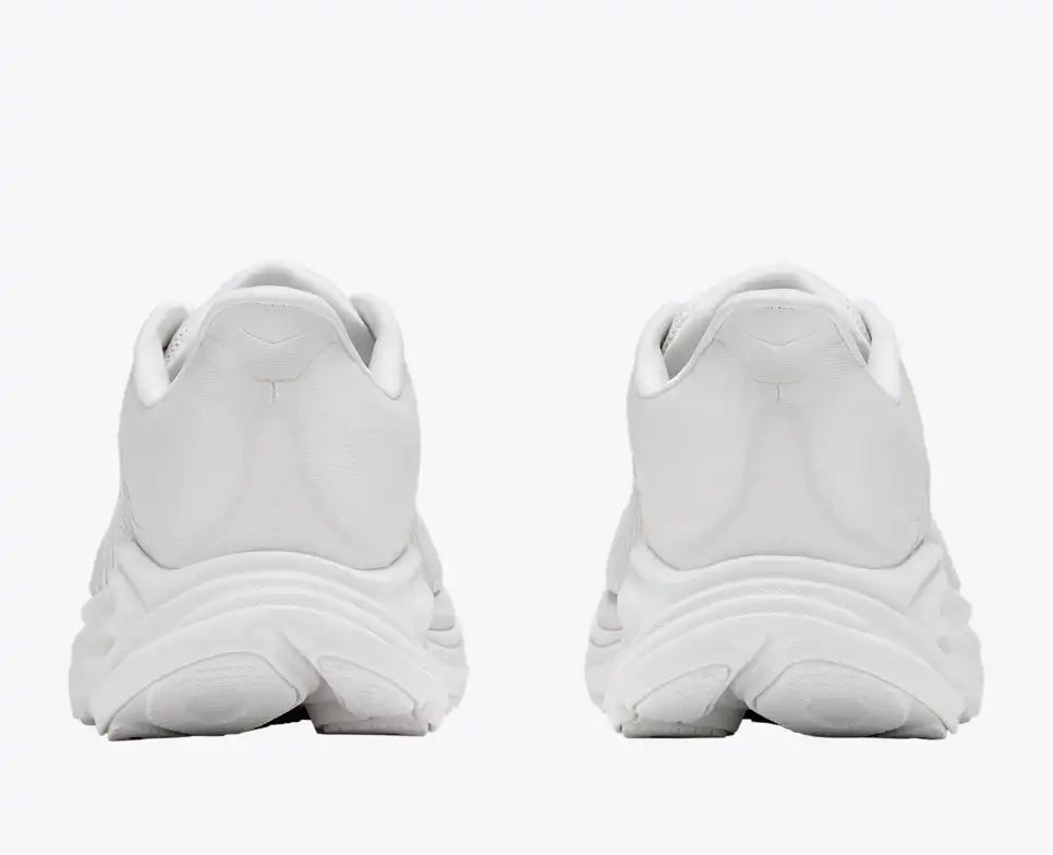 HOKA Bondi 8 Women's Men's Shoes | Triple White Mesh Running Sneakers