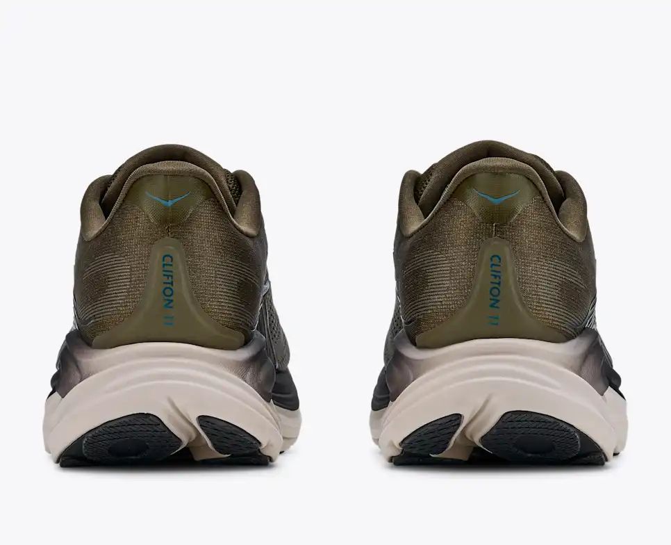 HOKA Bondi 8 Women's Men's Shoes | Olive Green, Teal & Beige Mesh Running Sneakers